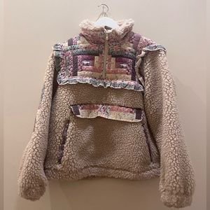 Quilted Cotton / Sherpa pullover